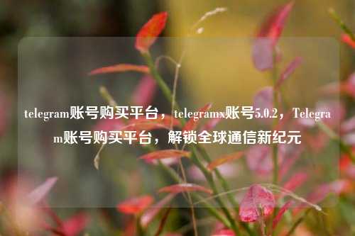 telegram账号购买平台，telegramx账号5.0.2，Telegram账号购买平台，解锁全球通信新纪元