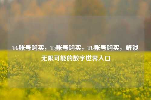 TG账号购买，Tg账号购买，TG账号购买，解锁无限可能的数字世界入口